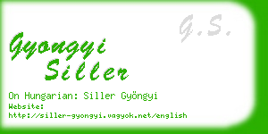 gyongyi siller business card