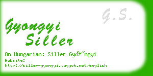 gyongyi siller business card